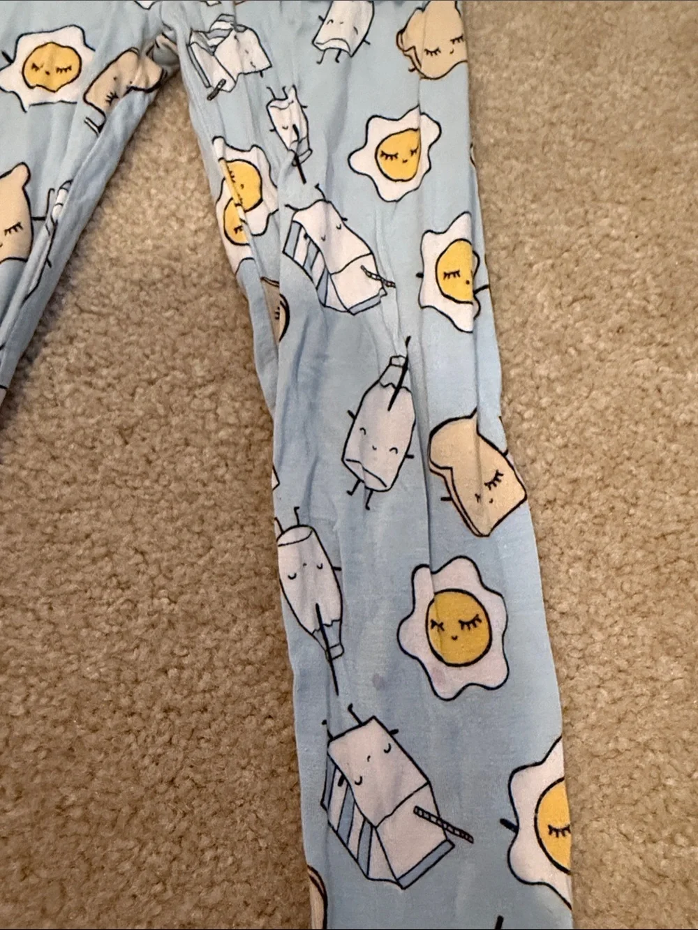 Little Sleepies Blue Breakfast Print Pajama Set